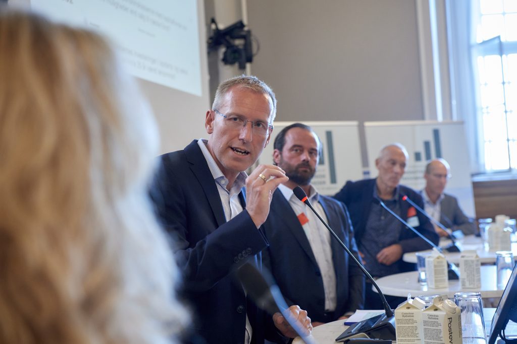 Debat om pensionskassernes rolle på FBV´s årsmøde 2025 med Tom Vile Jensen, Nikolaj Kosakewitsch, Jesper Højberg og Jesper Rangvid - Foto: Carsten Lundager