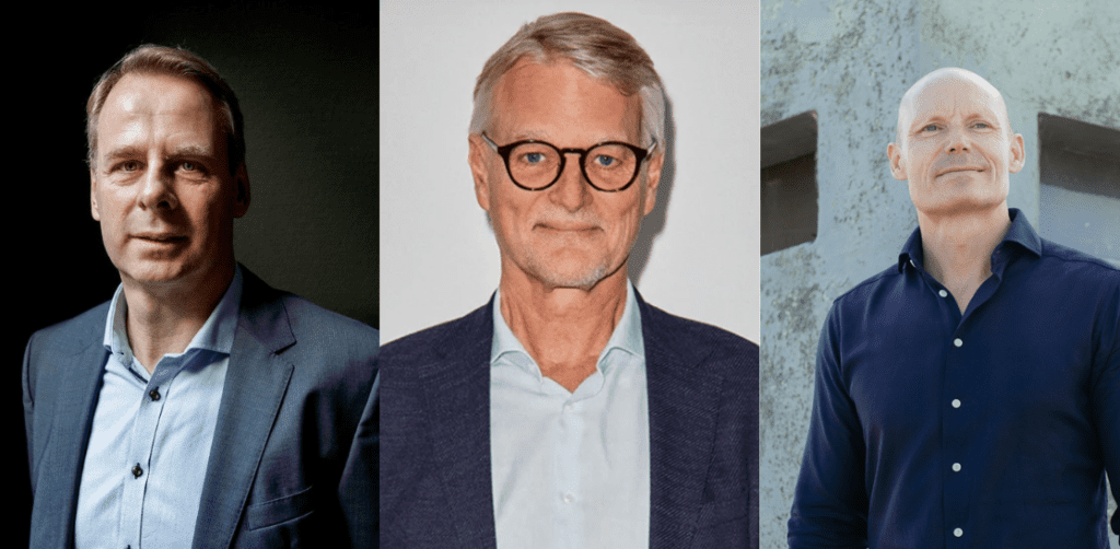 Fra højre: Steen Ulf Jensen, DanBAN, Christian Motzfeldt, Danmarks Erhvervsfremmebestyrelse, Lars Jensen, Scale Capital