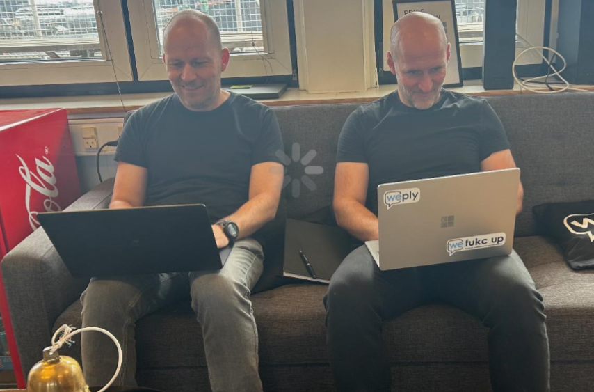 Ny og tidligere CEO. Niels Meibom-Larsen tv og Søren Gøtterup-Tang th.