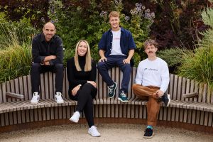 byFounders partners. From left: Eric Lagier, Sara Rywe, Martin Krag og Magnus Hambleton (Credit: HEIN)