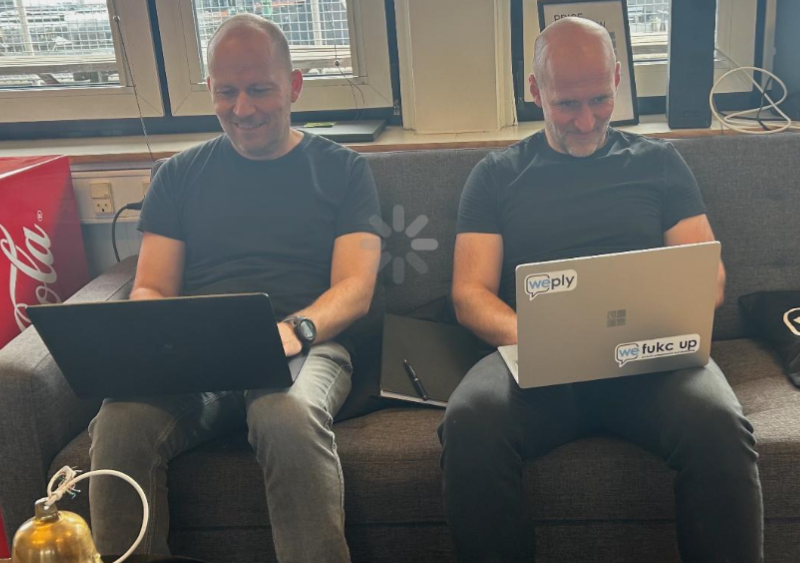 Ny og tidligere CEO. Niels Meibom-Larsen tv og Søren Gøtterup-Tang th.